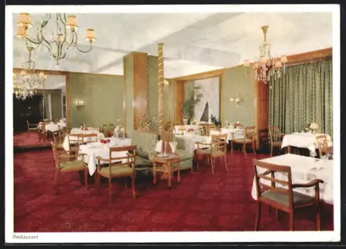 AK Bad Wildungen, Restaurant Hotel Der Kaiserhof