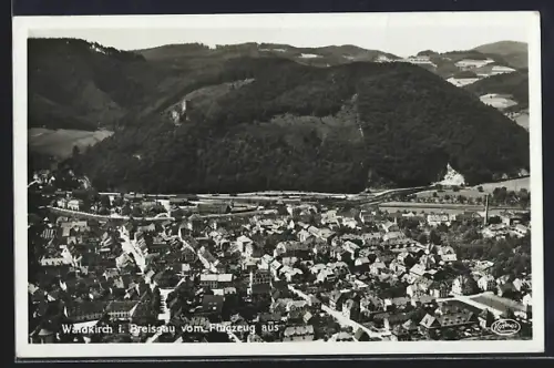 AK Waldkirch i. Breisgau, Ansicht vom Flugzeug aus