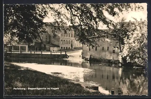 AK Perleberg, Stepenitzpartie im Hagen