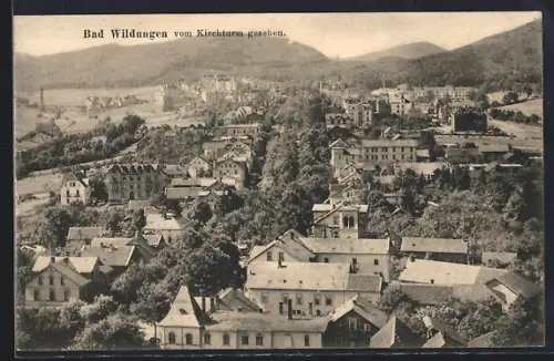 AK Bad Wildungen, Vom Kirchturm gesehen