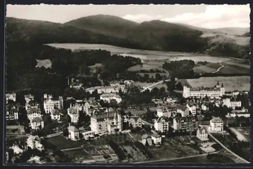 AK Bad Wildungen, Blick auf das Villen-Kurviertel