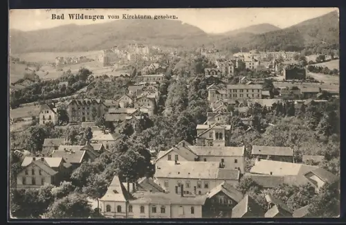 AK Bad Wildungen, Vom Kirchturm gesehen