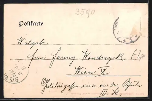 AK Bad Wildungen, Partie an der Helene-Quelle