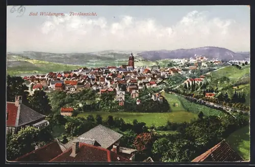 AK Bad Wildungen, Totalansicht