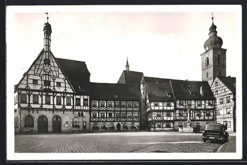 AK Forchheim / Fränk. Schweiz, Partie am Rathaus