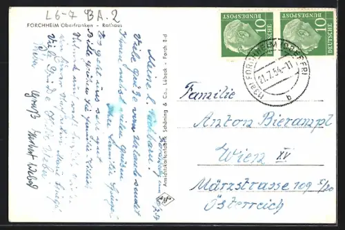 AK Forchheim / Fränk. Schweiz, Partie am Rathaus