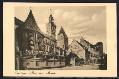 AK Ueberlingen / Bodensee, Partie beim Münster