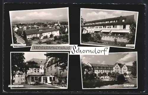 AK Schorndorf / Württ., Kreiskrankenhaus, Hauptgebäude, Schwesternheim, Neubau
