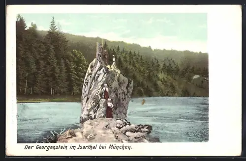 AK Grünwald / Isertal, Georgenstein im Isarthal bei München