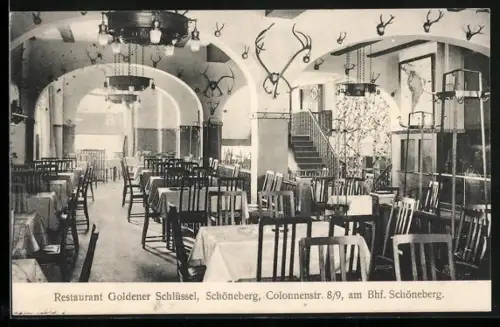 AK Schöneberg, Restaurant Goldener Schlüssel, Colonnenstr. 8/9