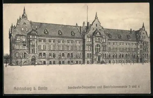AK Berlin-Schöneberg, Kaserne Landwehr-Inspektion und Bezirkskommando 3 und 4