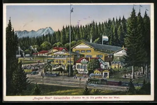 AK Deisenhofen / Oberhaching, Gasthof Kugler Alm, Bes. Xaver Kugler