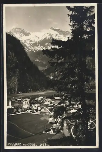 AK Mallnitz, Ortsansicht mit Geisel