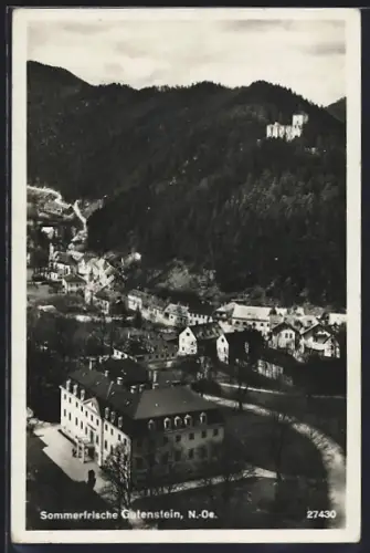 AK Gutenstein /N.-Oe., Ortsansicht aus der Vogelschau