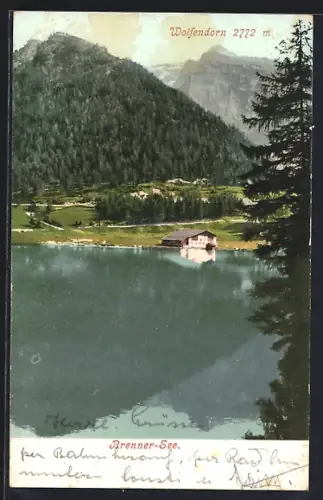 AK Brenner, Blick über den Brenner-See nach dem Wolfendorn