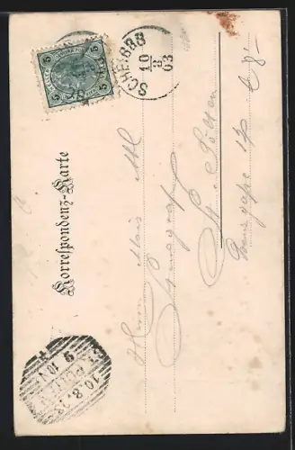 AK Scheibbs, Blassenstein, Urlinger Warte erbaut von der Sektion Scheibbs des Ö. T. K. 1903