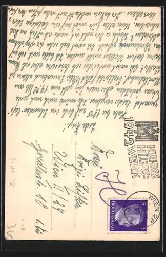 AK Wien, Graben Cafe mit Strassenpartie