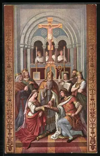 AK Nibelungen, Kriemhildens und Siegfrieds Vermählung