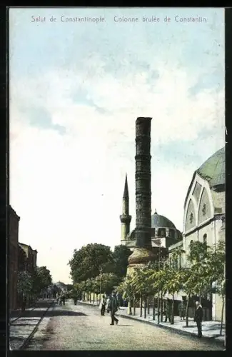 AK Constantinople, Colonne brulée de Constantin