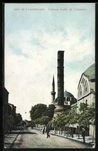 AK Constantinople, Colonne brulée de Constantin
