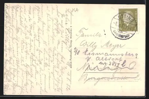 AK Utting / Ammersee, Dampfschiff auf dem See