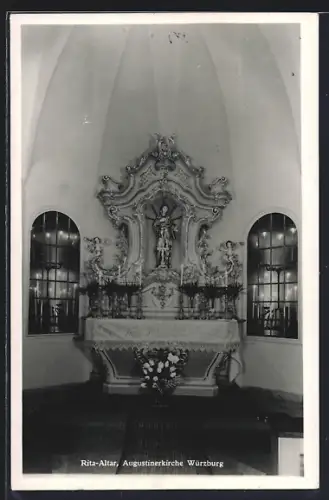 AK Würzburg, Der Rita-Altar der Augustinerkirche