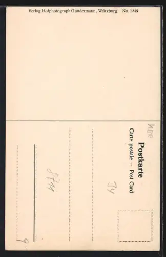 AK Sulzfeld / Main, Rathaus mit Monument