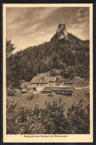 AK Tegernsee, Gasthaus Riederstein am Galaun, Inh. Alois u. M. Höss