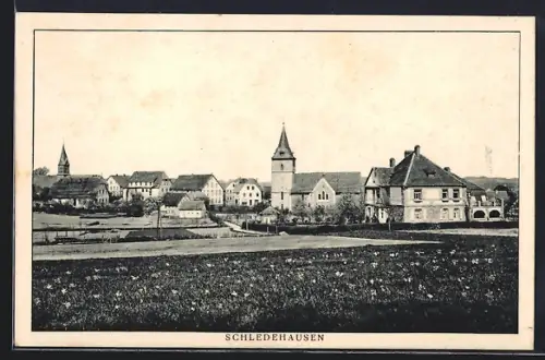 AK Schledehausen / Bissendorf, Blick von der Weide