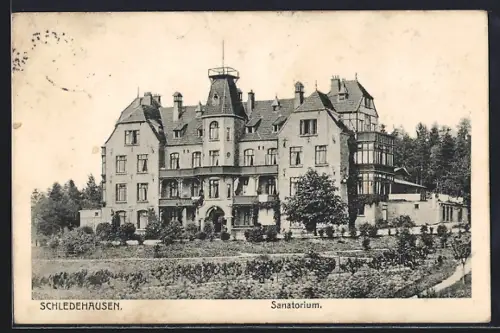 AK Schledehausen / Bissendorf, Sanatorium, Aussenansicht