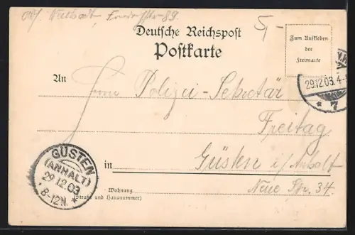 AK Schöneberg, Blick auf das Rathaus