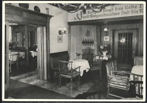 AK Heidelberg / Neckar, Hirschstuben im Hotel-Restaurant Zum silbernen Hirschen