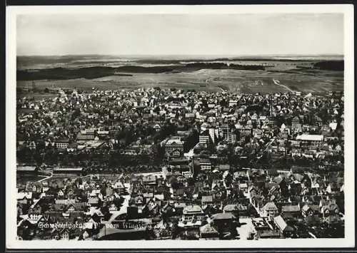 AK Schwenningen / Villingen, Ortsansicht vom Flugzeug aus