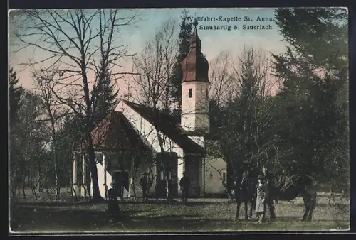 AK Staucharting / Sauerlach, Wallfahrt-Kapelle St. Anna