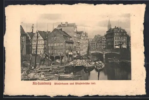 AK Hamburg, Alt-Hamburg, Winserbaum und Winserbrücke