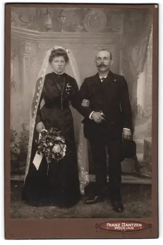 Fotografie Franz Jantzen, Pocking, Hochzeitsporträt eines Paares