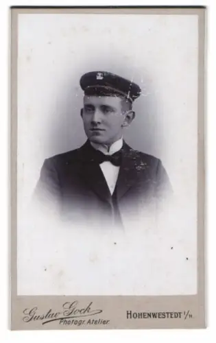 Fotografie Gustav Gock, Hohenwestedt, Porträt eines Mannes in Uniform
