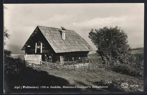 AK Alpl /Steiermark, Rosegger`s Geburtshaus