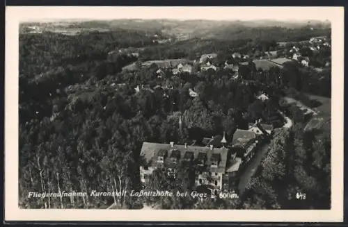 AK Lassnitzhöhe bei Graz, Ortsansicht, Fliegeraufnahme