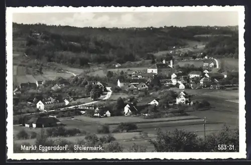 AK Markt Eggersdorf /Steiermark, Ortsansicht aus der Vogelschau