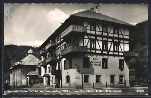 AK Spital am Semmering, Hotel Hirschendorf mit Café-Restaurant