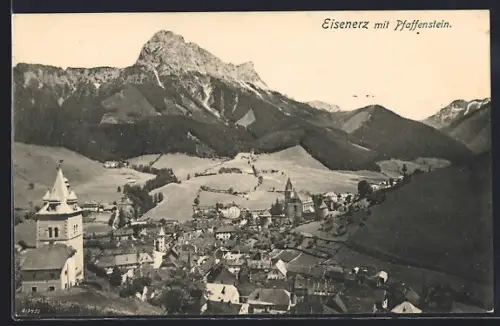 AK Eisenerz, Ortschaft von oben