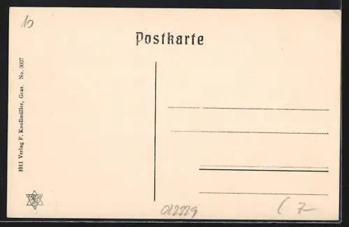 AK Eisenerz, Ortschaft von oben