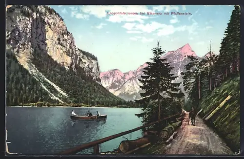 AK Eisenerz-Münichtal, Leopoldsteinersee, Blick zum Pfaffenstein