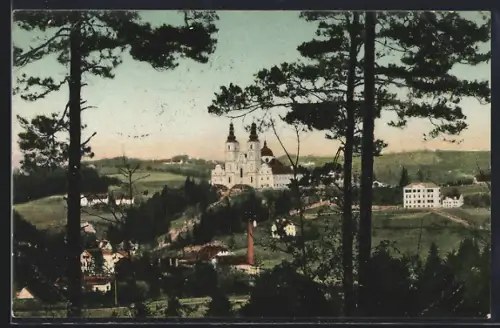 AK Mariatrost bei Graz, Gesamtansicht aus der Vogelschau