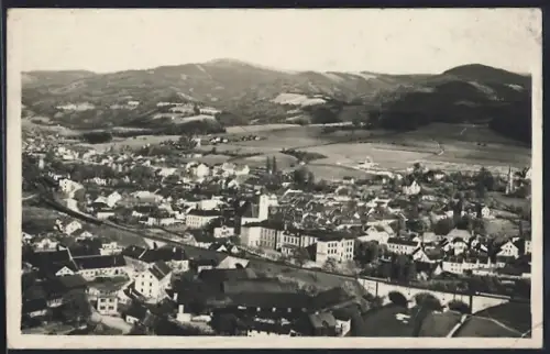 AK Mürzzuschlag, Totalansicht aus der Vogelschau