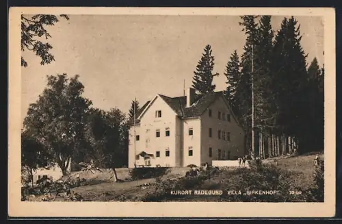 AK Radegund, Villa Birkenhof, Totalansicht