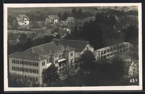 AK Judendorf b. Graz, Blick auf die Heilstätte aus der Vogelschau