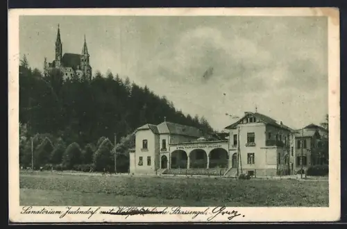 AK Judendorf-Strassengel, Sanatorium und Wallfahrtskirche