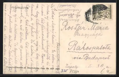 AK Frohnleiten, Strassenpartie im Ort